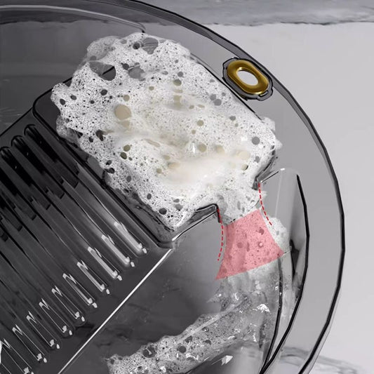 Laundry Basin with Built-In Washboard