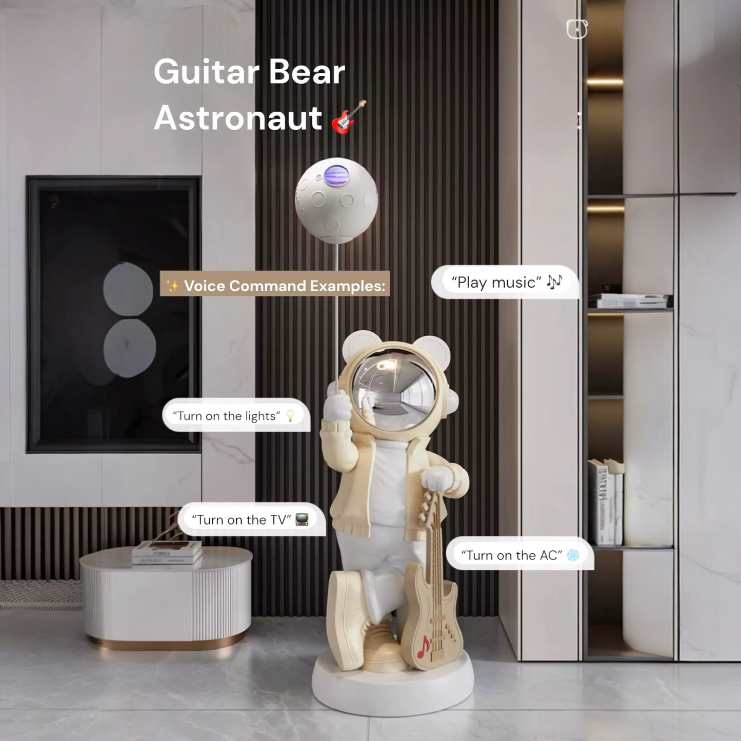 Galaxy Projector Astronaut Bear