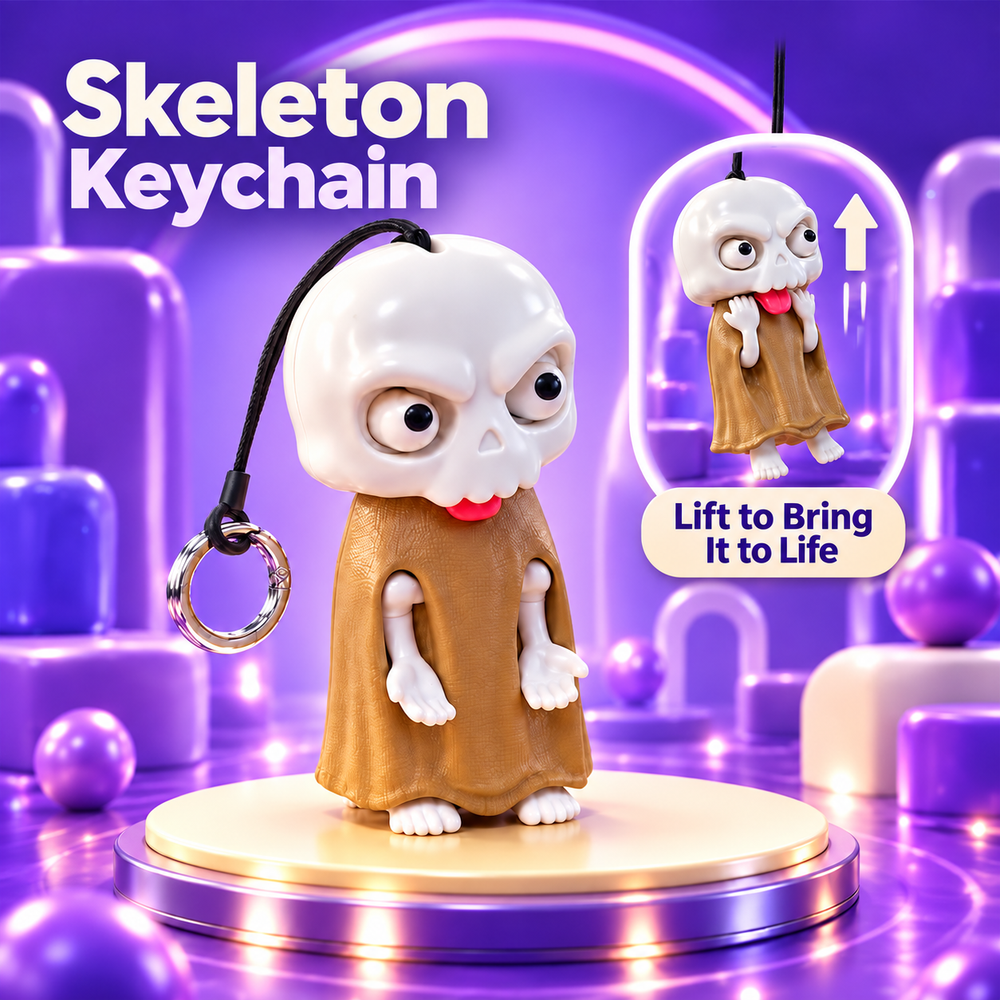Boo Buddy – Cartoon Ghost Figurine Keychain
