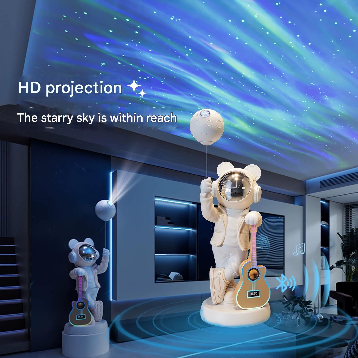 Galaxy Projector Astronaut Bear