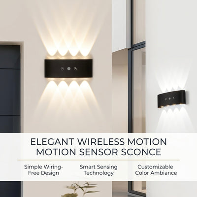 Rechargeable No-Drill Motion Sensor Wall Lamp