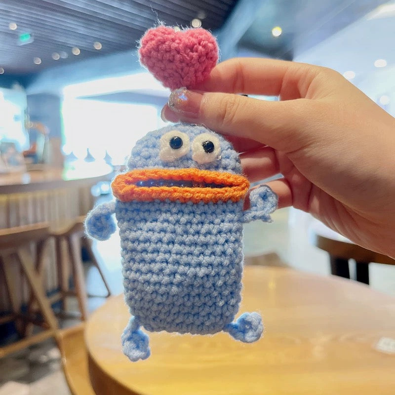 Knitted car key cover