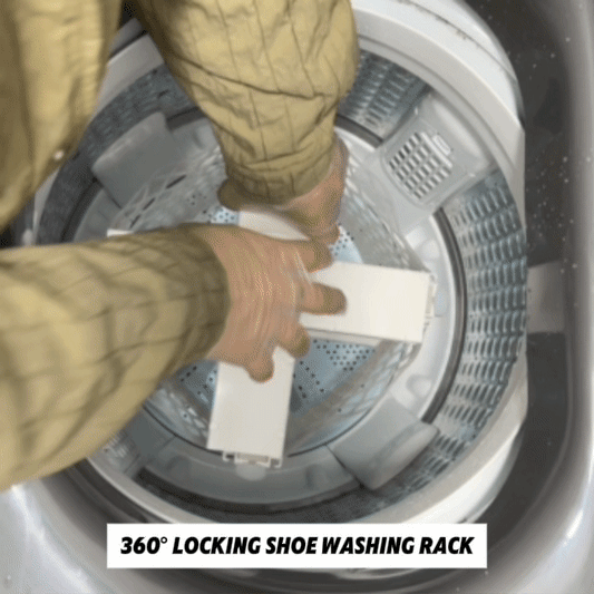 360° Locking Shoe Washing Rack – Gentle, Secure & Efficient