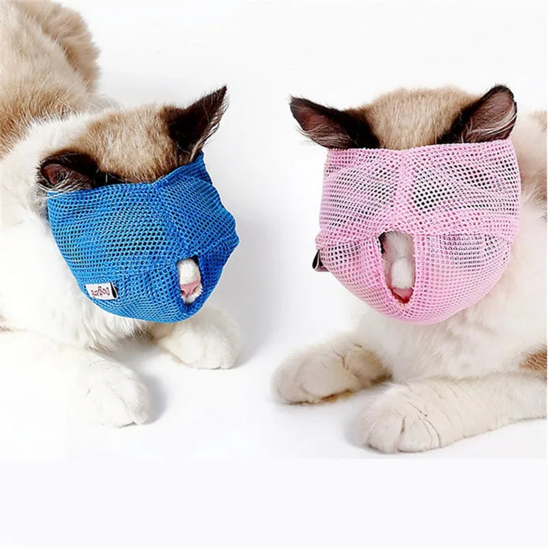 Anti-bite Cat breathable head cover muzzle
