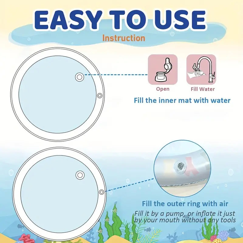 Cat water play mat cat water bed