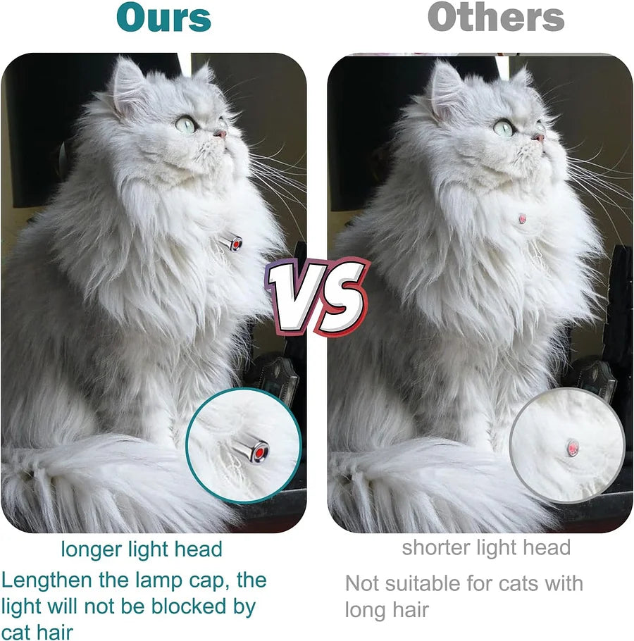 Cat toy with LED light