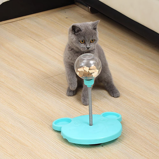 Cat Leaking Food Ball Self-Playing Tumbler Toys Funny Swing