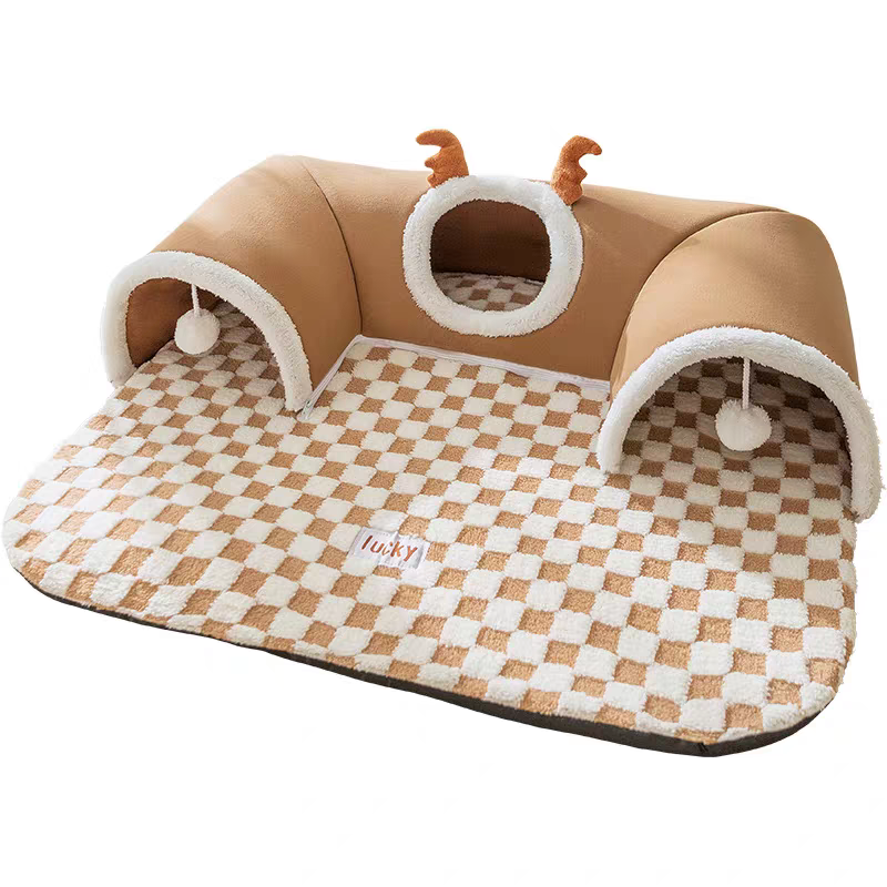 Cat tunnel bed