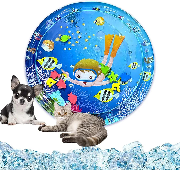 Cat water play mat cat water bed