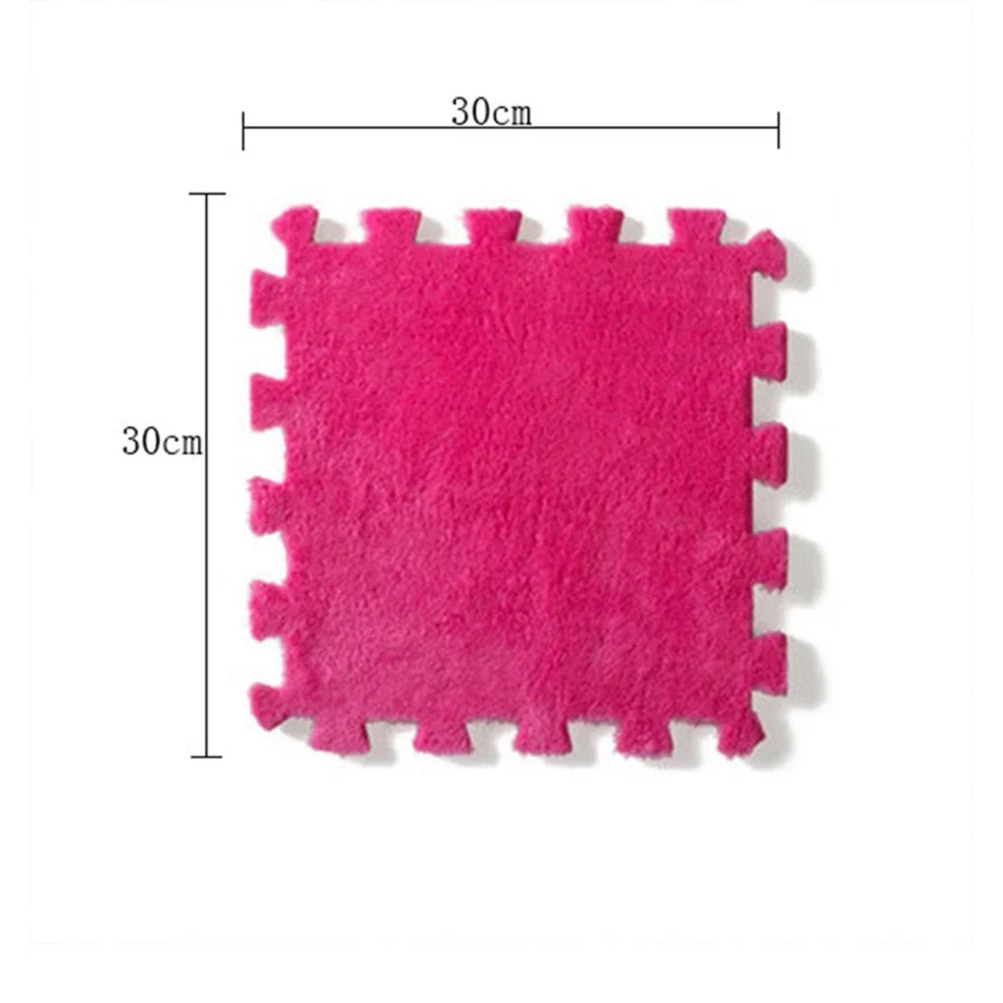 20 Pieces Plush Puzzle Foam Floor Mat
