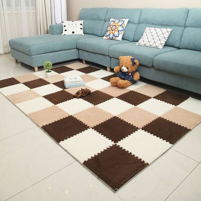 20 Pieces Plush Puzzle Foam Floor Mat