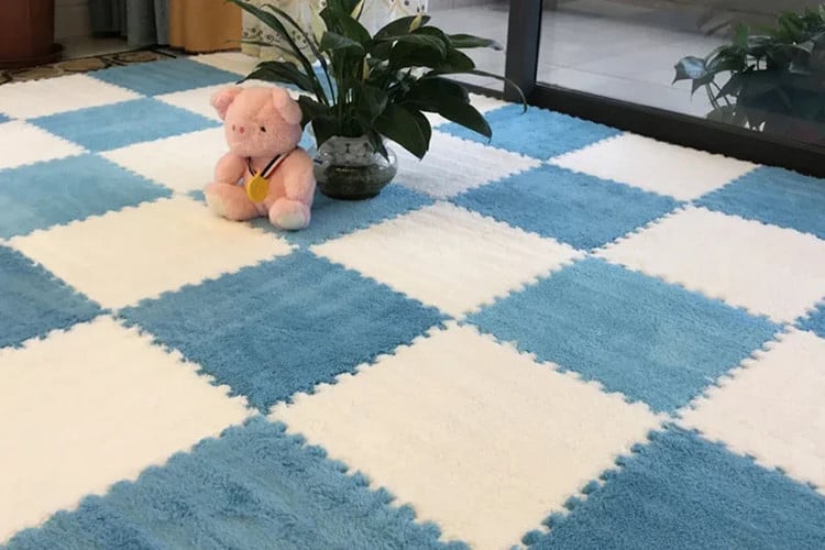 20 Pieces Plush Puzzle Foam Floor Mat
