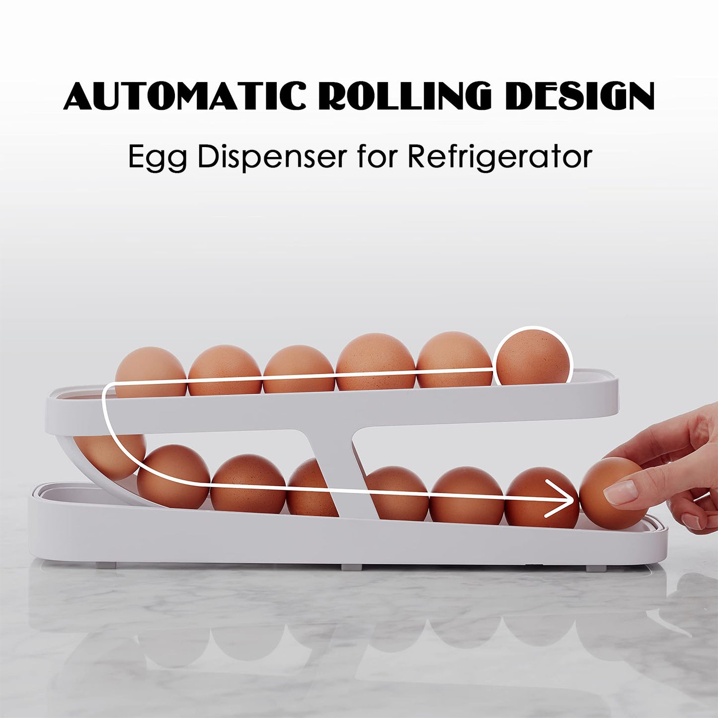 Automatic Scrolling Egg Rack Holder - N23