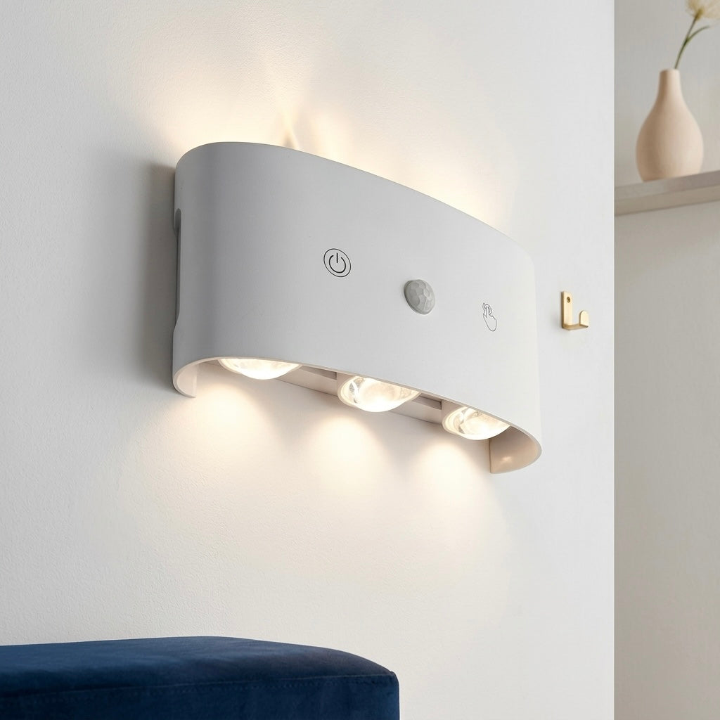 Rechargeable No-Drill Motion Sensor Wall Lamp