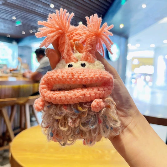 Knitted car key cover