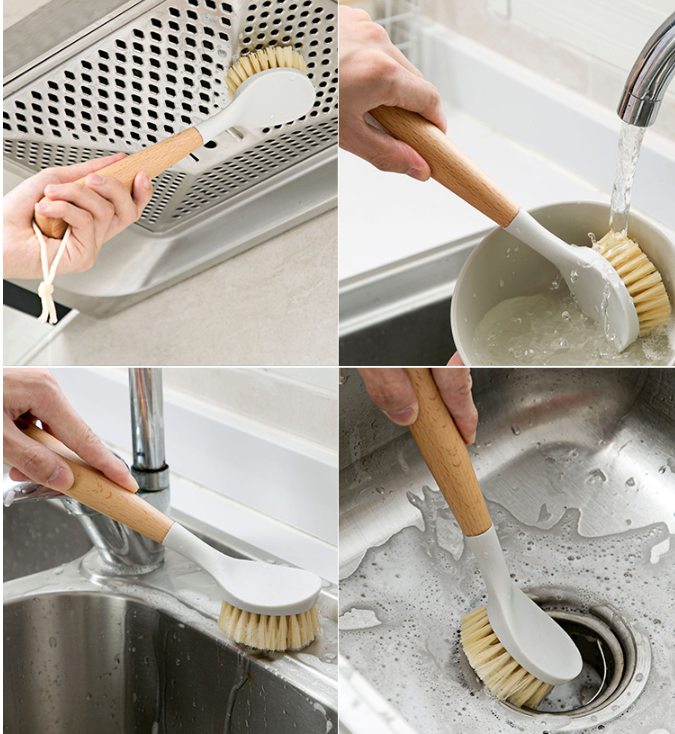 Kitchen non-stick pan decontamination cleaning pot brush - N04