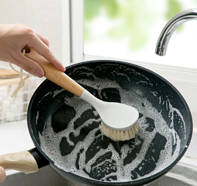 Kitchen non-stick pan decontamination cleaning pot brush - N04