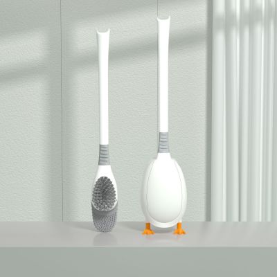 Cute Diving Duck Style Toilet Brush Wall-mounted Floor-Standing