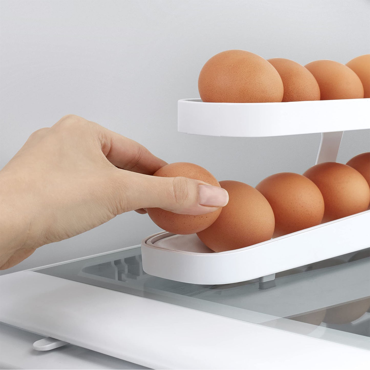 Automatic Scrolling Egg Rack Holder - N23