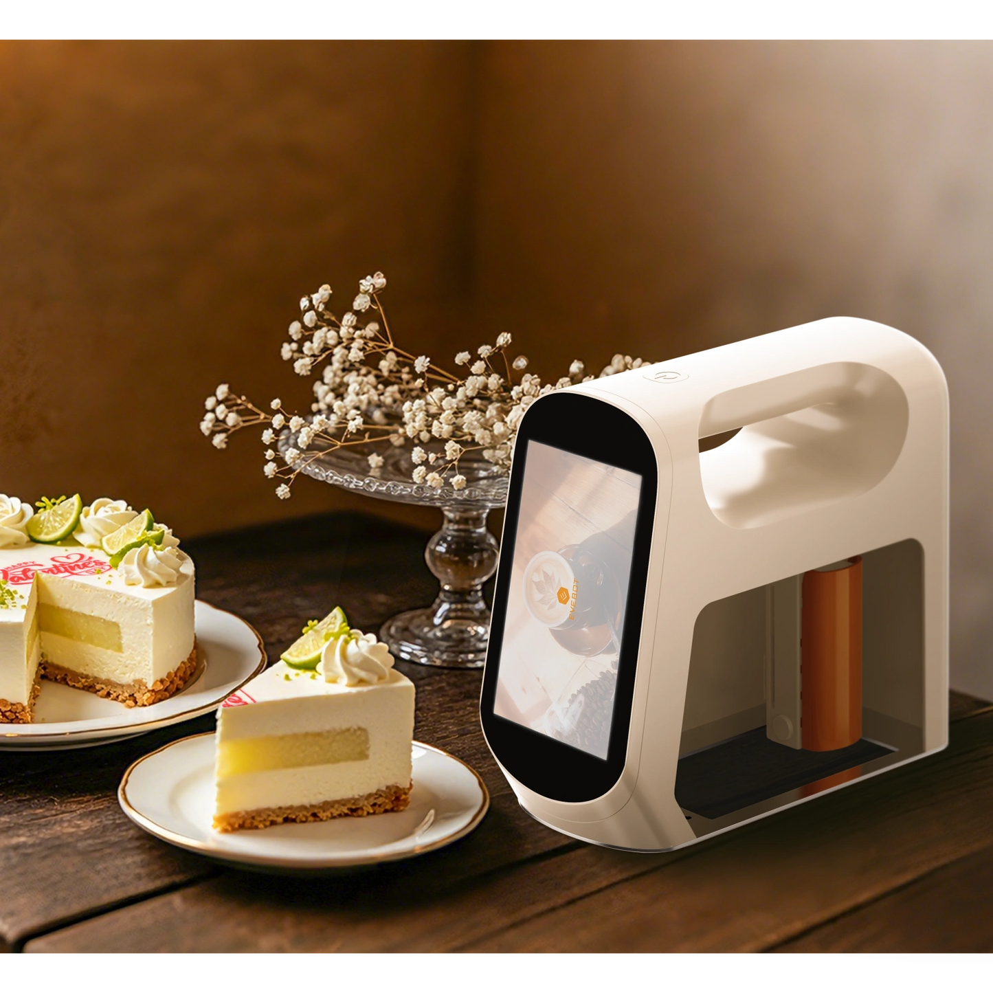 EVEBOT Smart Portable Food Printer 5×10cm with Camera Preview