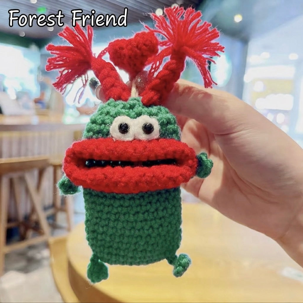 Knitted car key cover