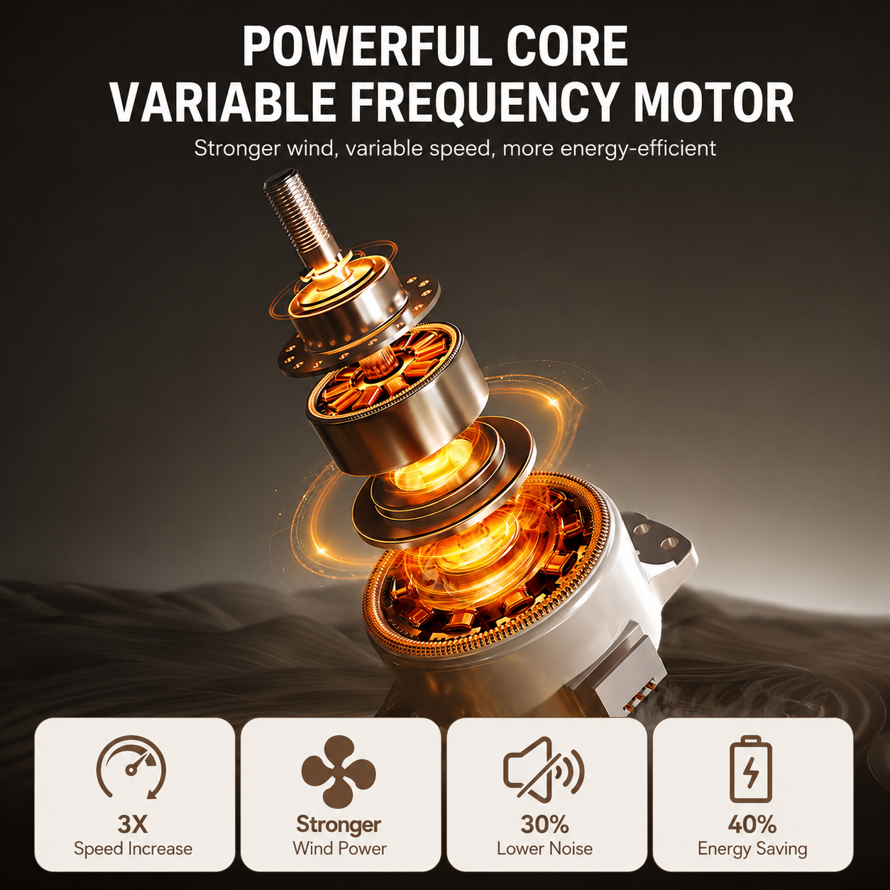 Modern Quiet Ceiling Fan Light