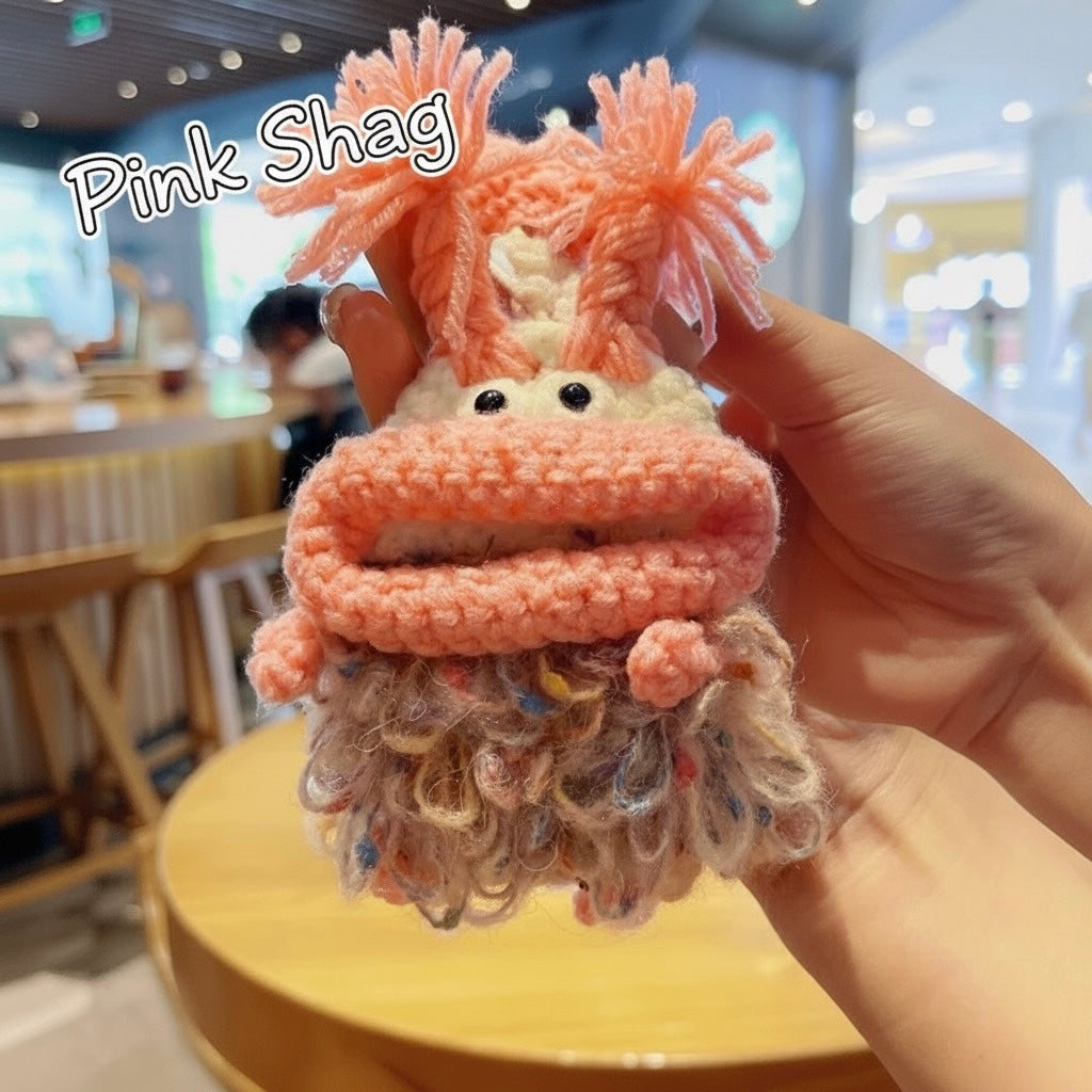 Knitted car key cover