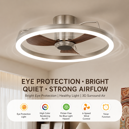 Modern Quiet Ceiling Fan Light