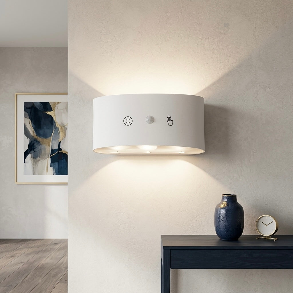 Rechargeable No-Drill Motion Sensor Wall Lamp