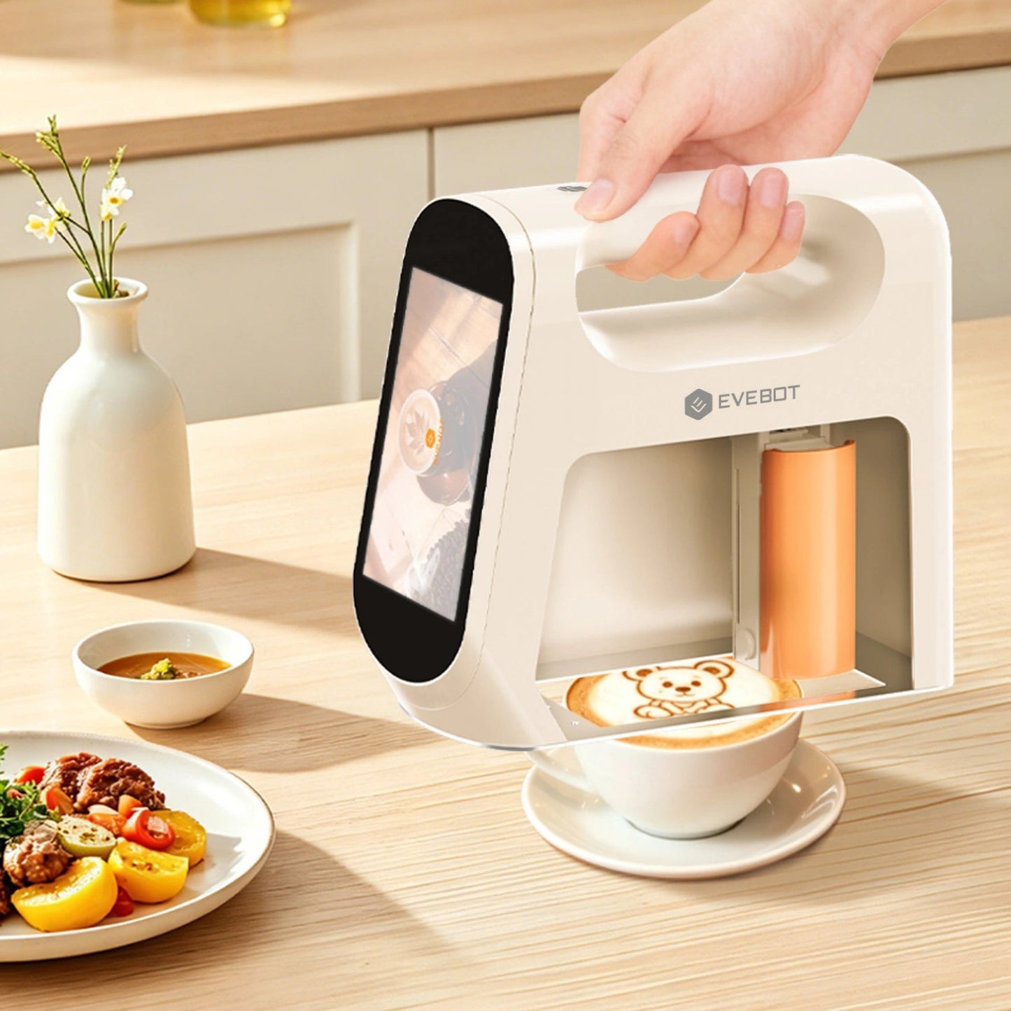 EVEBOT Smart Portable Food Printer 5×10cm with Camera Preview