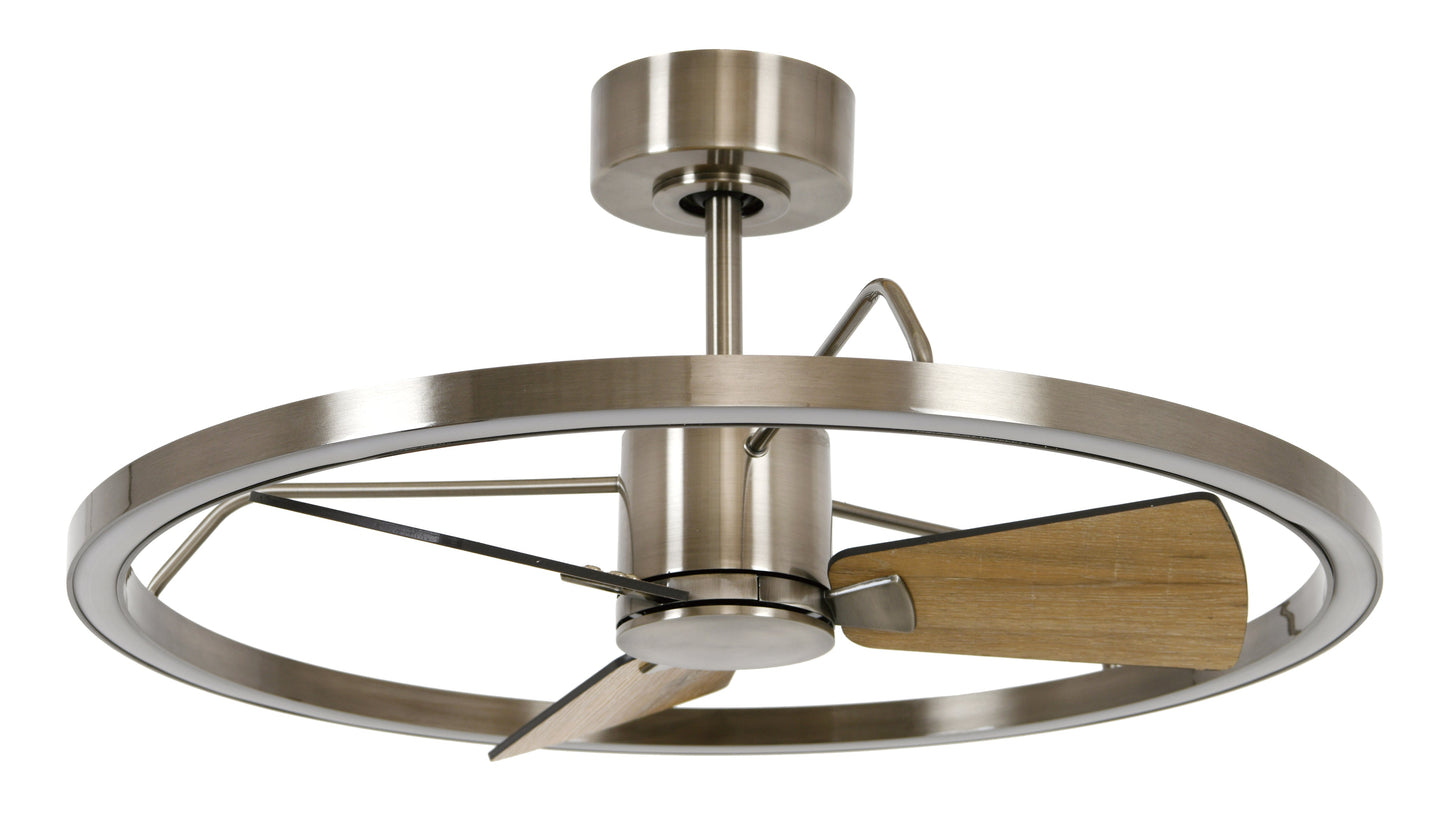 Lucci Air Cessna DC 70CM Ceiling Fan NICKEL Led Remote Control