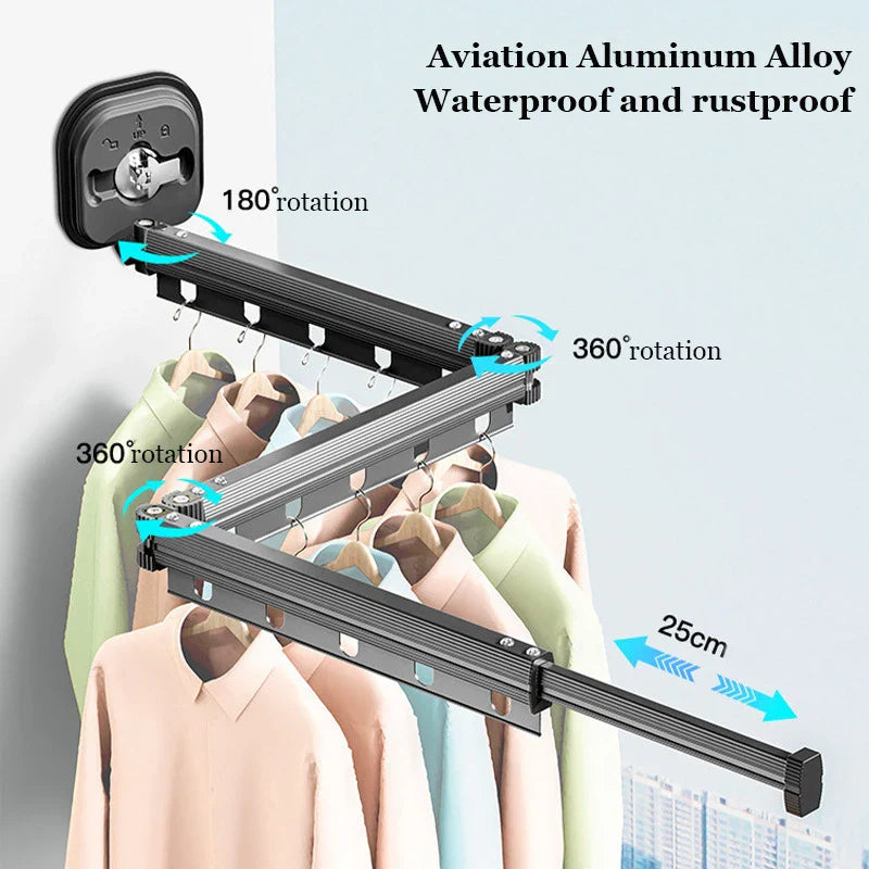 Retractable Clothes Drying Rack