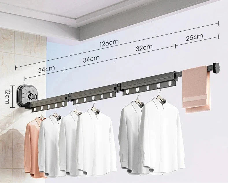 Retractable Clothes Drying Rack