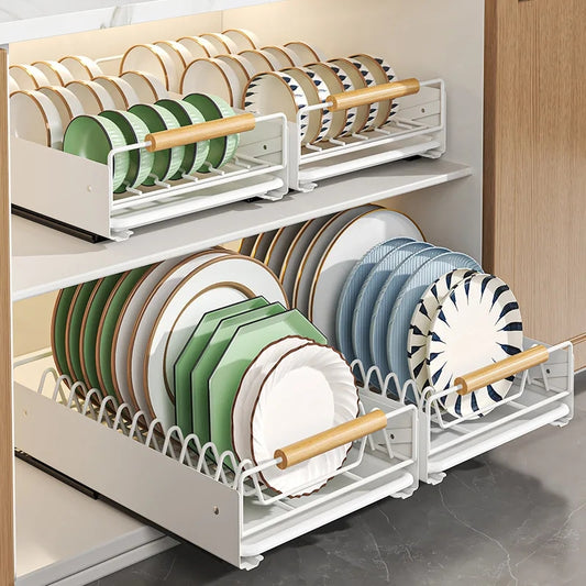 Unique Utopia Kitchen Storage Organizer For Bowl & Plate Draining