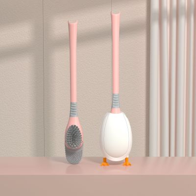 Cute Diving Duck Style Toilet Brush Wall-mounted Floor-Standing