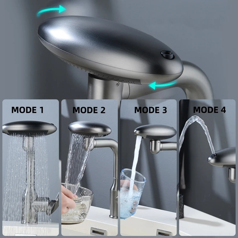 Multi Functional Waterfall Basin Faucet