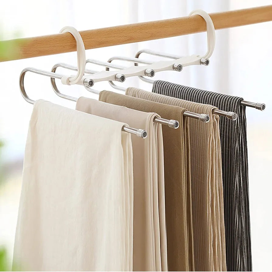 Multi-layer folding trousers rack