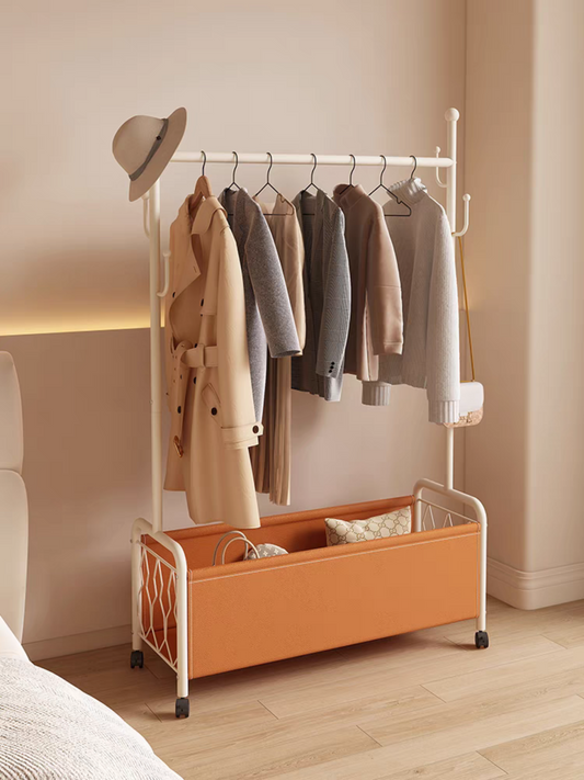 Multifunctional Bedroom Clothes Rack ( Orange )