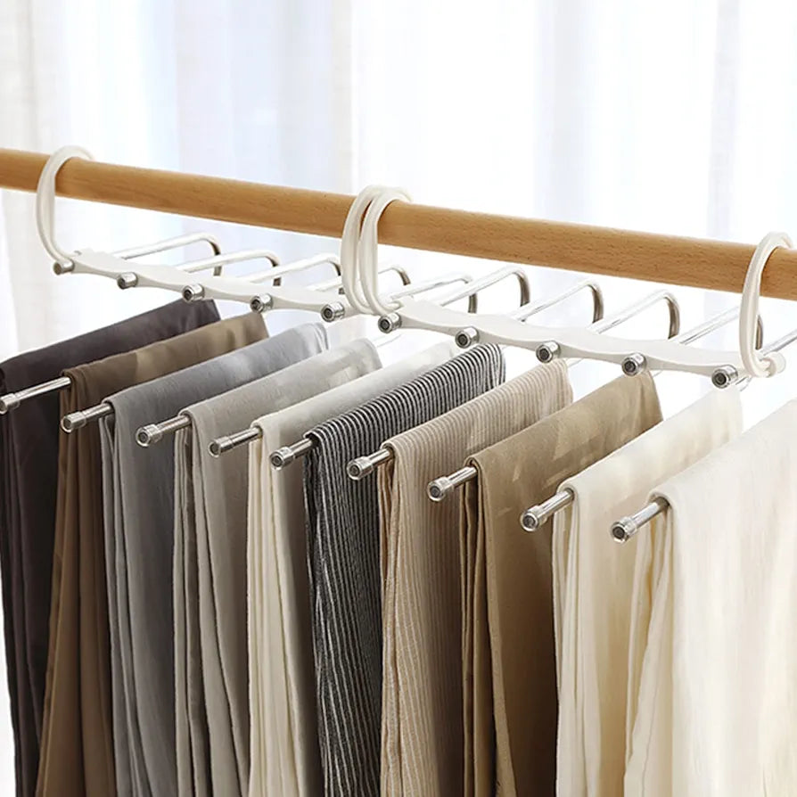 Multi-layer folding trousers rack