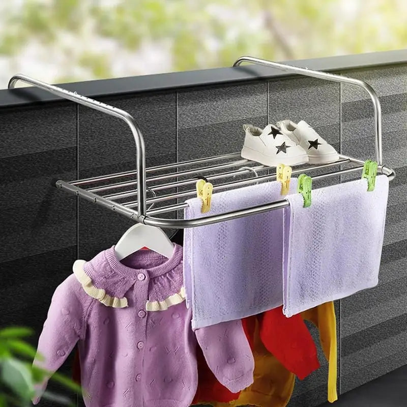 Stainless Steel Balcony Clothes-drying Artifact _ N01