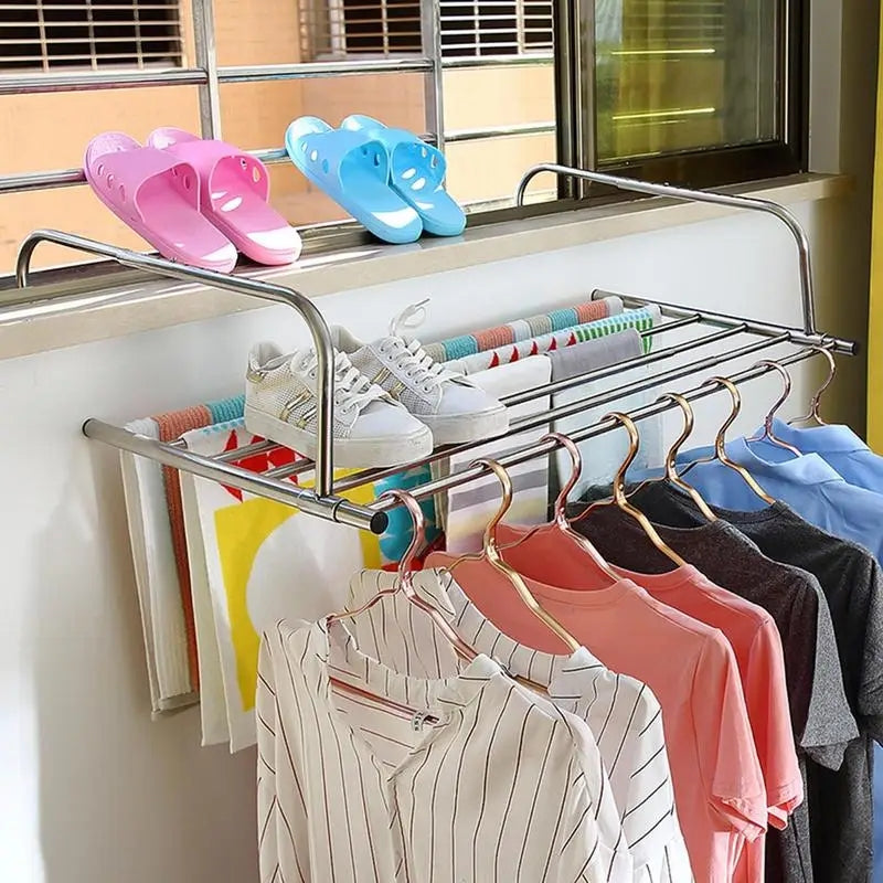 Stainless Steel Balcony Clothes-drying Artifact _ N01